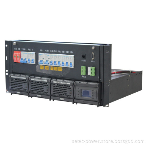 220VAC to 24/48VDC Rectifier, Battery Charging, Telecom Power Supply with DC Ditribution Module